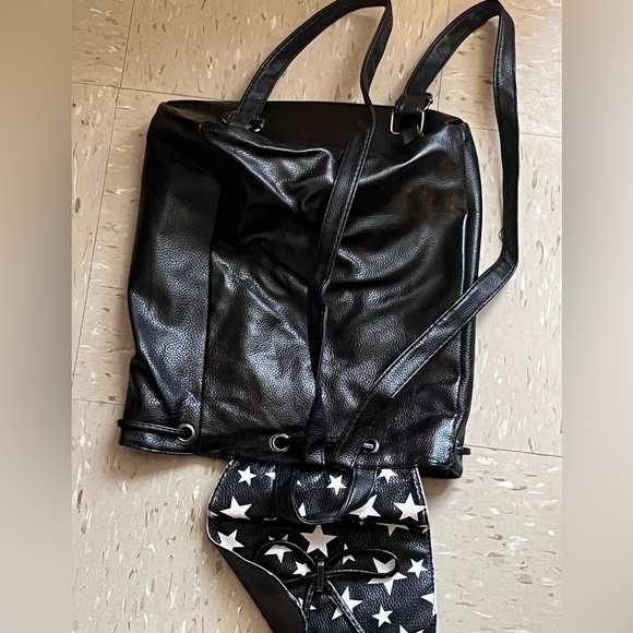 black and white star bookbag - Picture 4 of 4